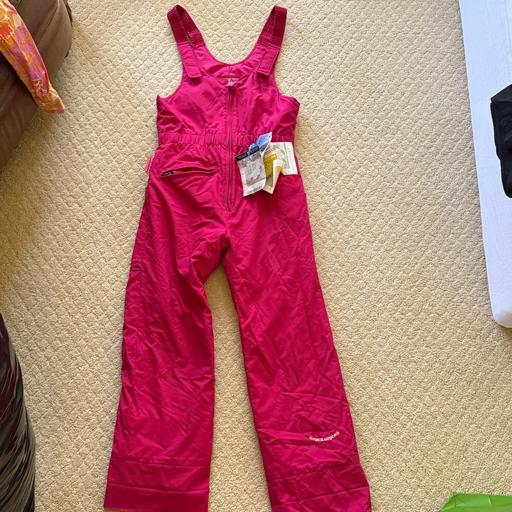 Pink Snow Bib Overalls
